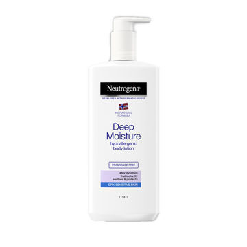 ‎لوسیون بدن هیپوآلرژنیک (ضد آلرژی) نوتروژینا Deep Moisture