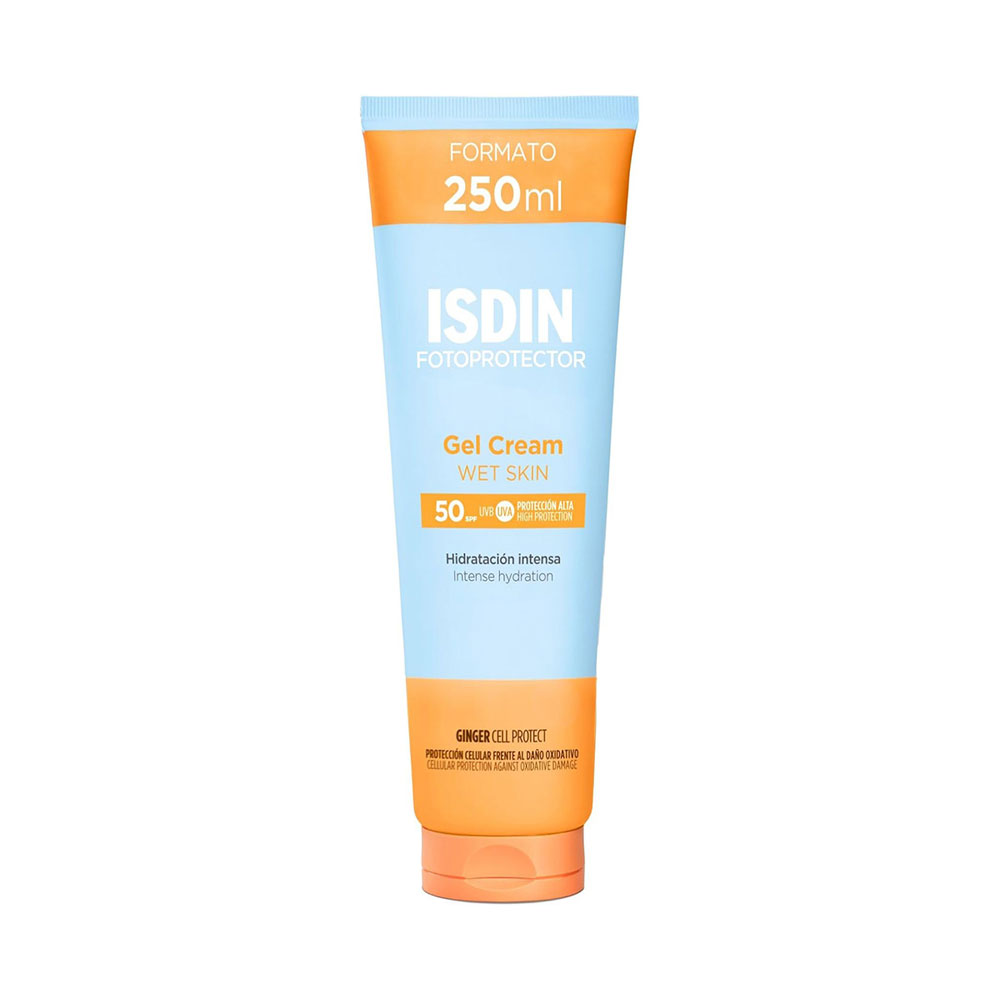 ژل کرم آبرسان ضدآفتاب ایزدین مدل Wet Skin بی رنگ | محافظ قوی SPF 50